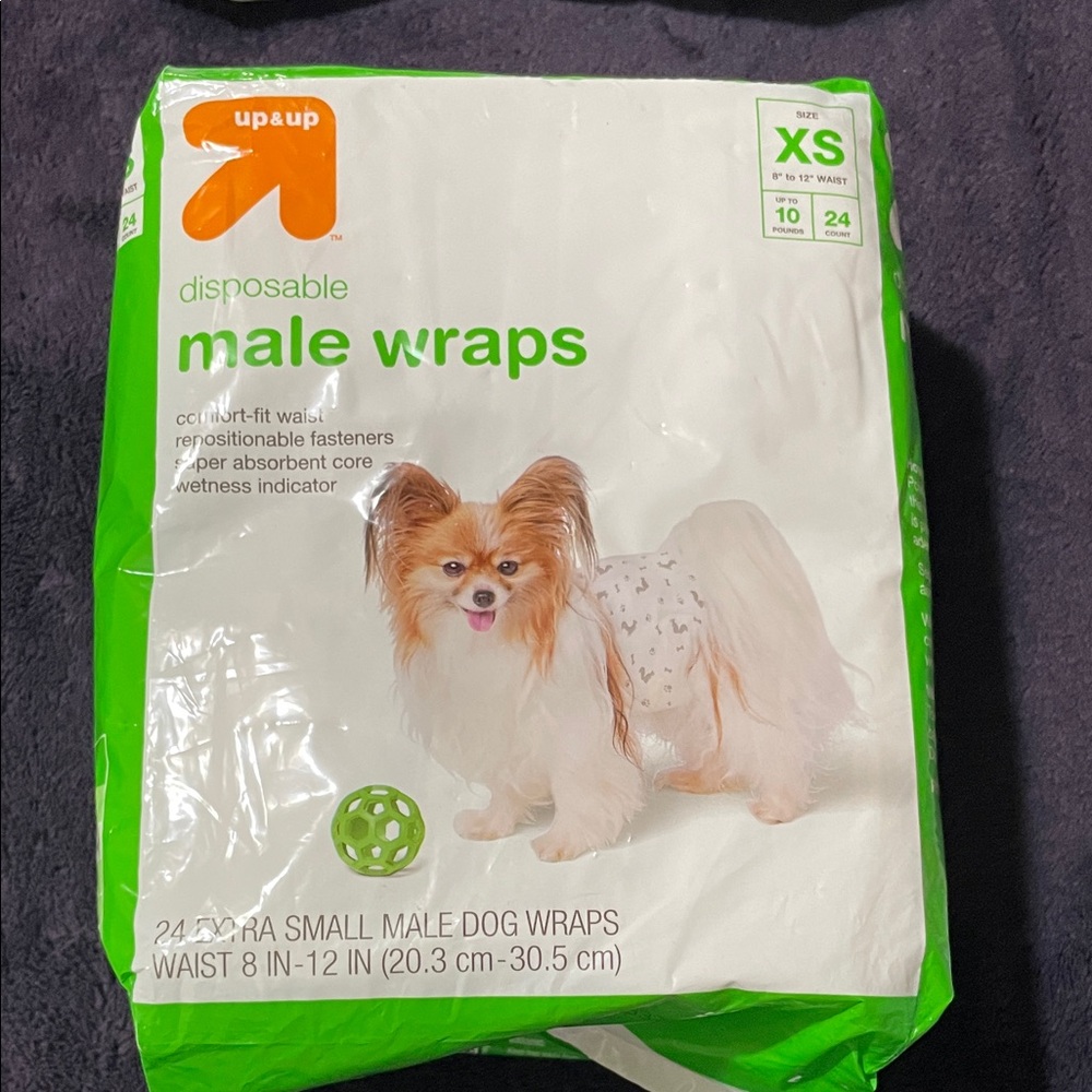 Up & Up Disposable Male Dog Wraps XS